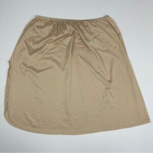 Vanity Fair Women’s Intimate Nude Short Undergarment Skirt Slip 2X
